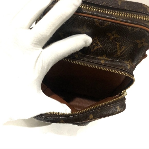 Authentic Louis Vuitton Amazone Monogram & Leather Crossbody - 1 Broke Handle - Picture 7 of 11